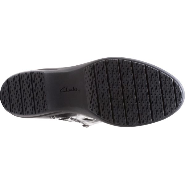 Women s Clarks Rosely Hi Black Leather Online Sale