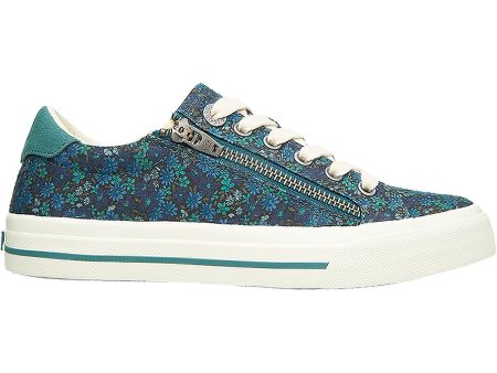 Women s Taos Z Soul Teal Floral Canvas Sale