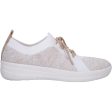 Women s Fit Flop F-Sporty Uberknit Sneakers Gold Nylon Fashion