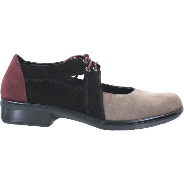 Women s Naot Alisio Shiitake Black Velvet Violet Nubuck Online Hot Sale