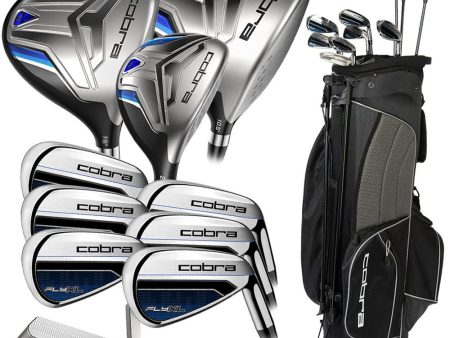 Cobra Fly XL 11-Piece Stand Bag Package Set - Steel +1  For Cheap