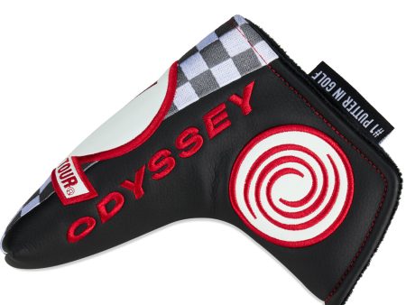 Odyssey Tempest Blade Putter Headcover - Black Red Online now