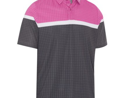 Callaway Classic Geo Print Polo Shirt - Purple Orchid For Cheap