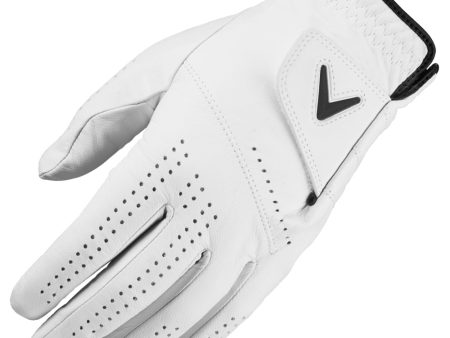 Callaway Ladies Dawn Patrol Leather Golf Glove - White Hot on Sale