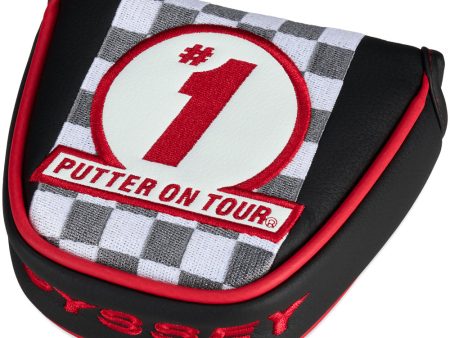 Odyssey Tempest Mallet Putter Headcover - Black Red For Cheap