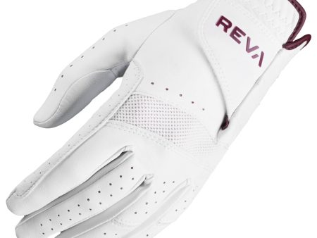 Callaway Ladies Reva Golf Glove - White Eggplant Cheap