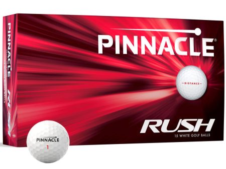 Pinnacle Rush Golf Balls - White - 15 Pack Hot on Sale